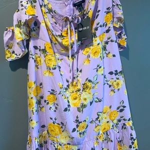 Lavender floral dress